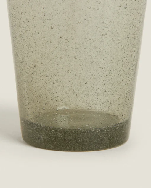 Tumblers*ZARA Home Bubble-Effect Glass Tumbler Turquoise