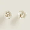 Door Knobs*ZARA Home Ceramic Flower Door Knob (Pack Of 2) Beige
