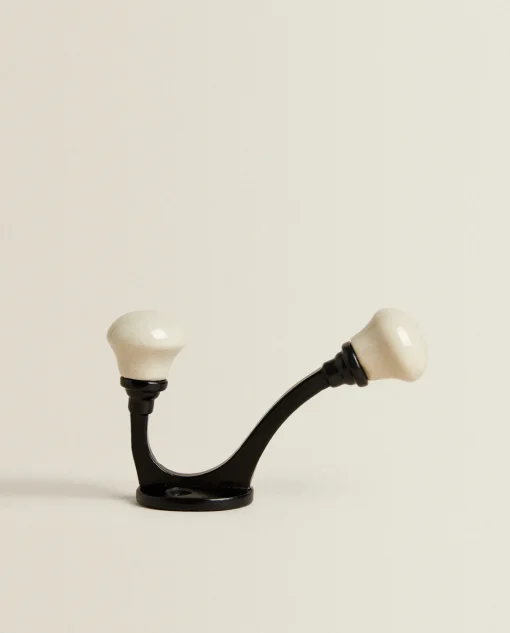Hangers & Hooks*ZARA Home Ceramic Hook Grey