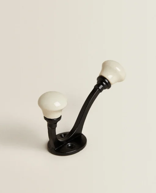 Hangers & Hooks*ZARA Home Ceramic Hook Grey