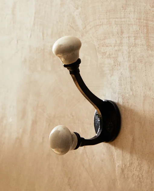 Hangers & Hooks*ZARA Home Ceramic Hook Grey