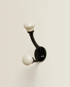 Hangers & Hooks*ZARA Home Ceramic Hook Grey