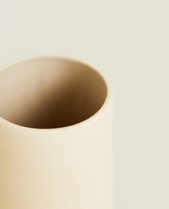 Vases*ZARA Home Ceramic Tube Vase White