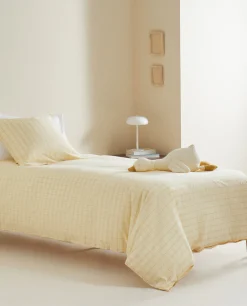 Duvet Covers*ZARA Home Check Duvet Cover Yellow