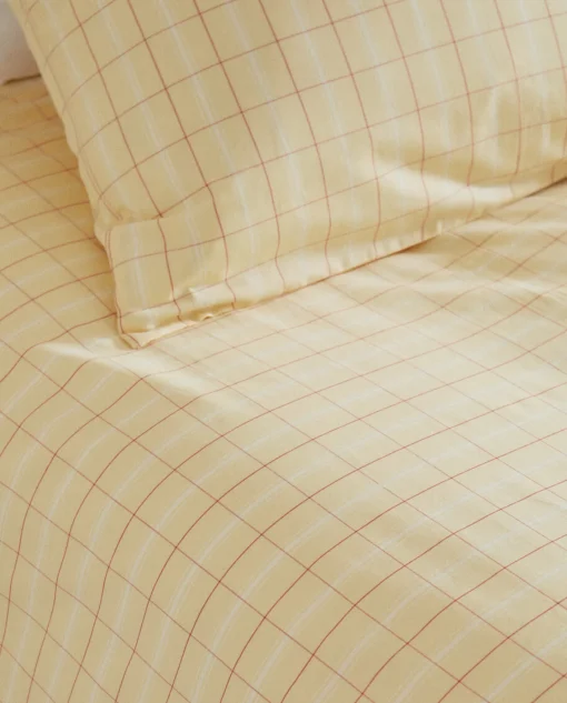 Duvet Covers*ZARA Home Check Duvet Cover Yellow
