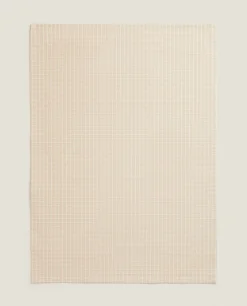 Kitchen Towels, Aprons And Bags*ZARA Home Check Kitchen Towel (Pack Of 2) Natural Colour