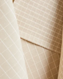 Kitchen Towels, Aprons And Bags*ZARA Home Check Kitchen Towel (Pack Of 2) Natural Colour