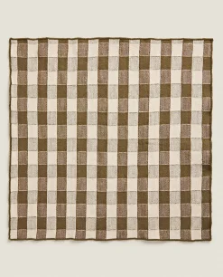 Kitchen Towels, Aprons And Bags*ZARA Home Check Kitchen Towel (Pack Of 2) 4-961