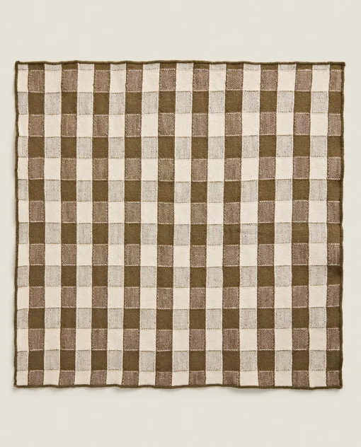 Kitchen Towels, Aprons And Bags*ZARA Home Check Kitchen Towel (Pack Of 2) 4-961