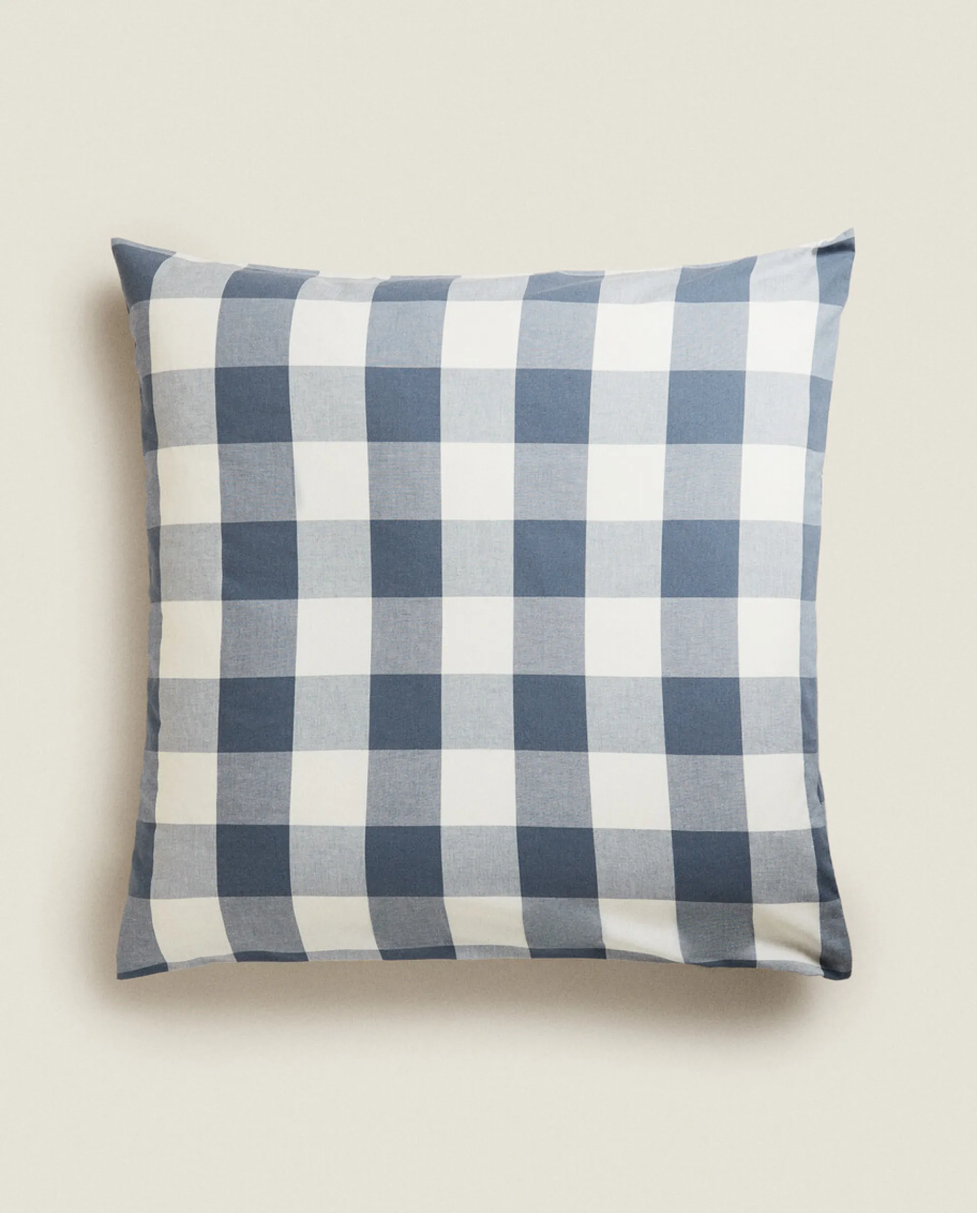 Pillowcases*ZARA Home Check Pillowcase Blue