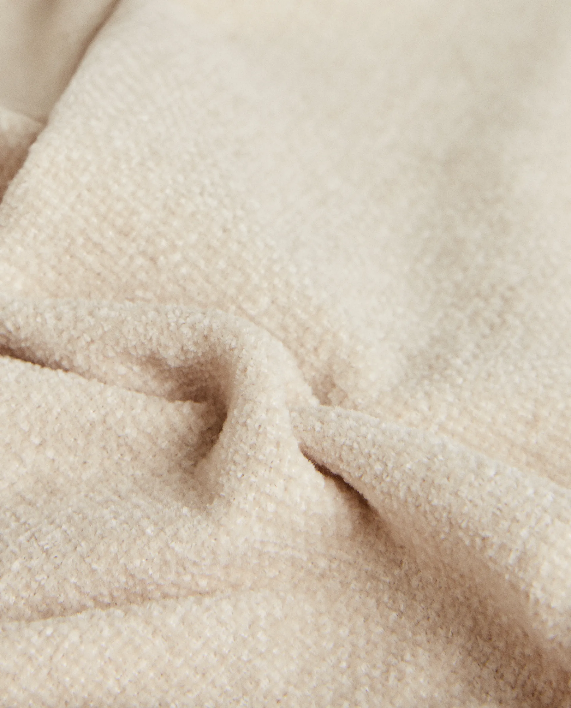 Blankets*ZARA Home Chenille Blanket Natural Colour