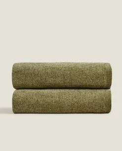Blankets*ZARA Home Chenille Blanket Moss Green