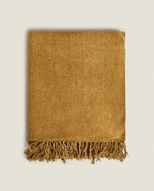 Blankets*ZARA Home Chenille Blanket Pistachio