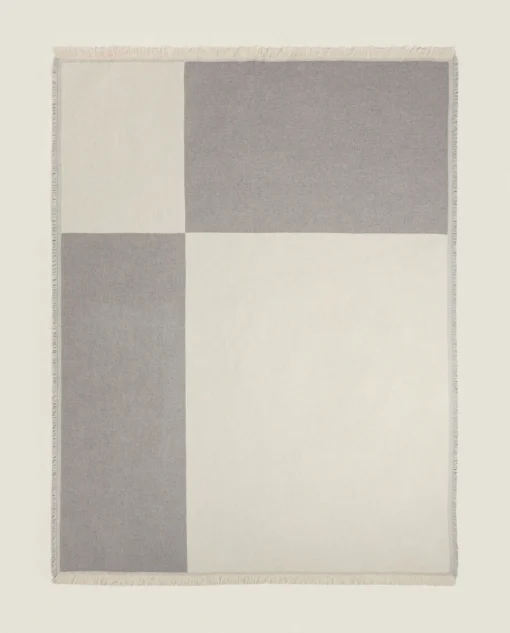 Blankets*ZARA Home Chiffon Blanket Grey/Beige
