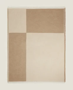 Blankets*ZARA Home Chiffon Blanket Ecru/Beige