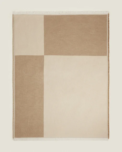 Blankets*ZARA Home Chiffon Blanket Ecru/Beige