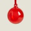 Decoration*ZARA Home Christmas Plain Glass Bauble Decoration Red