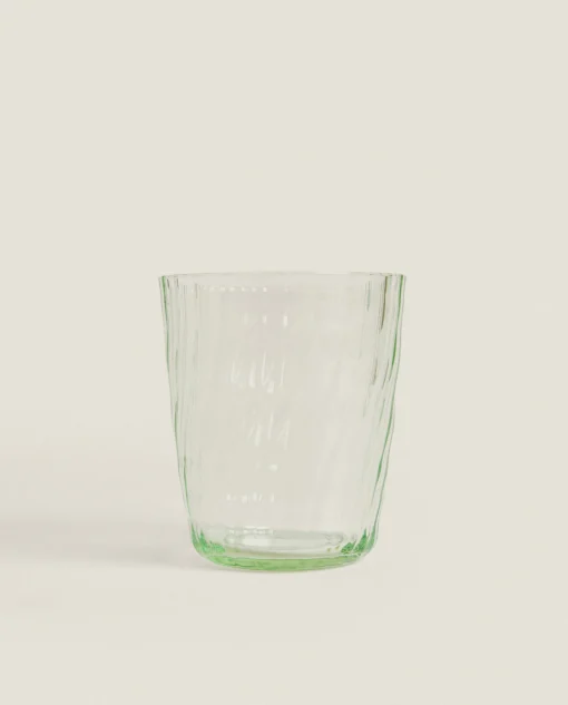 Tumblers*ZARA Home Colored Tumbler With Lines Green