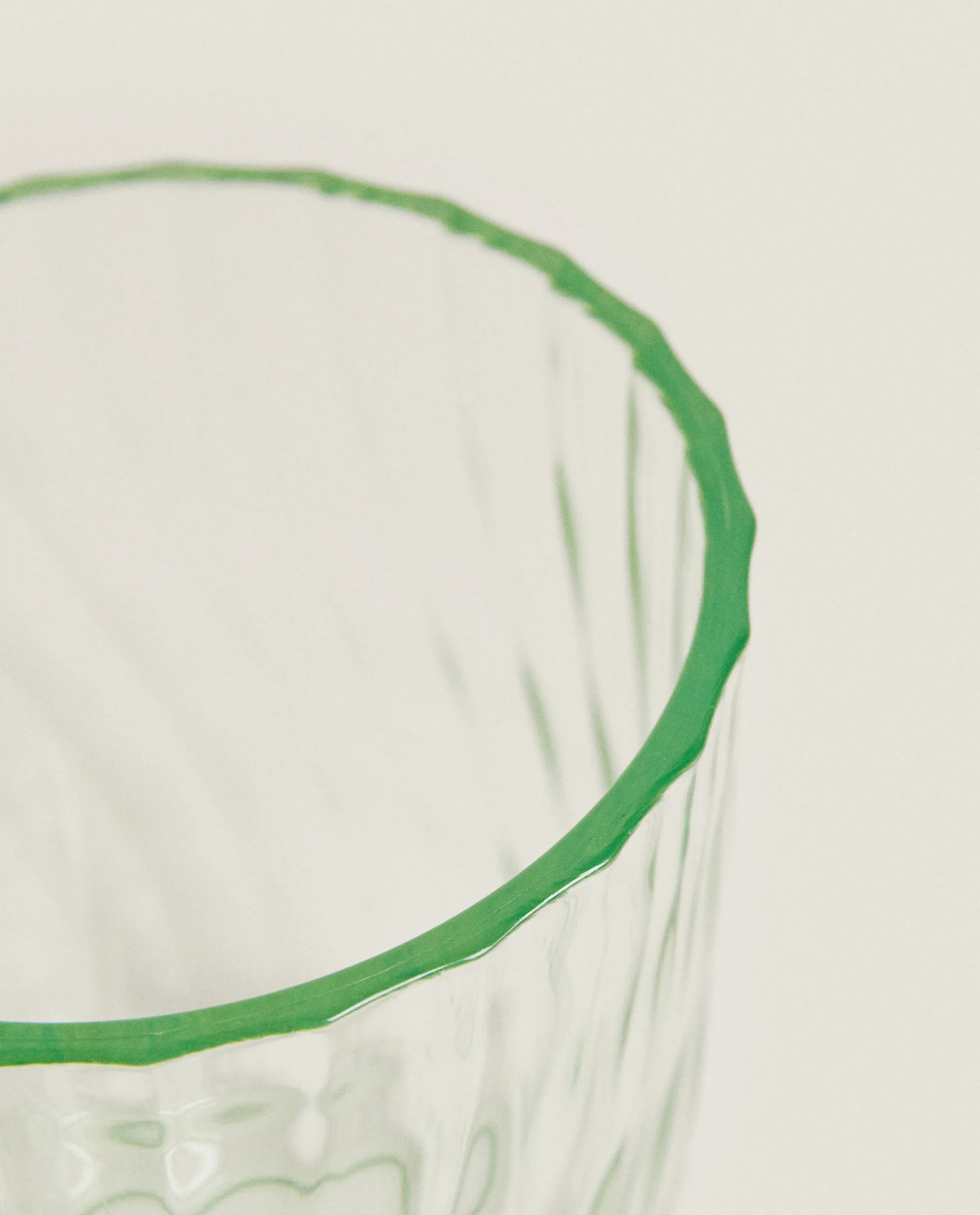 Tumblers*ZARA Home Colored Tumbler With Lines Green