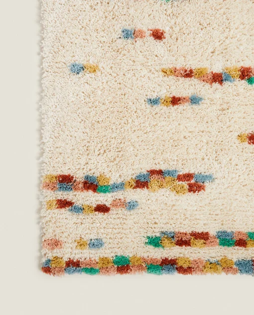 Rugs*ZARA Home Colored Woven Rug Oyster White