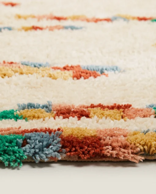 Rugs*ZARA Home Colored Woven Rug Oyster White