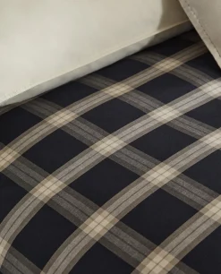 Duvet Covers*ZARA Home Cotton Check Duvet Cover Black