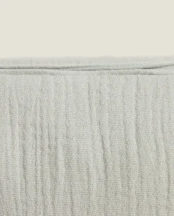 Personalization*ZARA Home Cotton Chiffon Clover Cosmetic Bag Grey