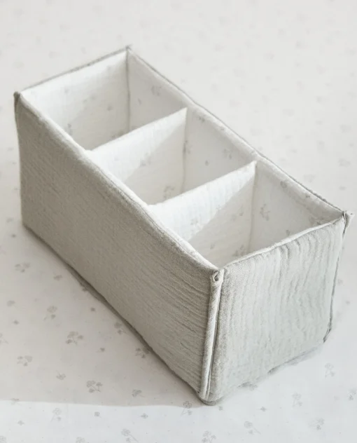 Accessories*ZARA Home Cotton Clover Organizer Grey