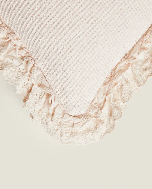 Throw Pillows*ZARA Home Cotton Jacquard Throw Pillow Cover Pink