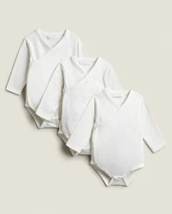 Clothing And Footwear*ZARA Home Cotton Jersey Bodysuits (Pack Of 3) Multicolored
