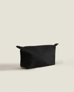Personalization*ZARA Home Cotton Makeup Bag Navy Blue