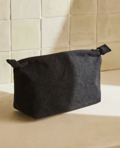 Personalization*ZARA Home Cotton Makeup Bag Navy Blue