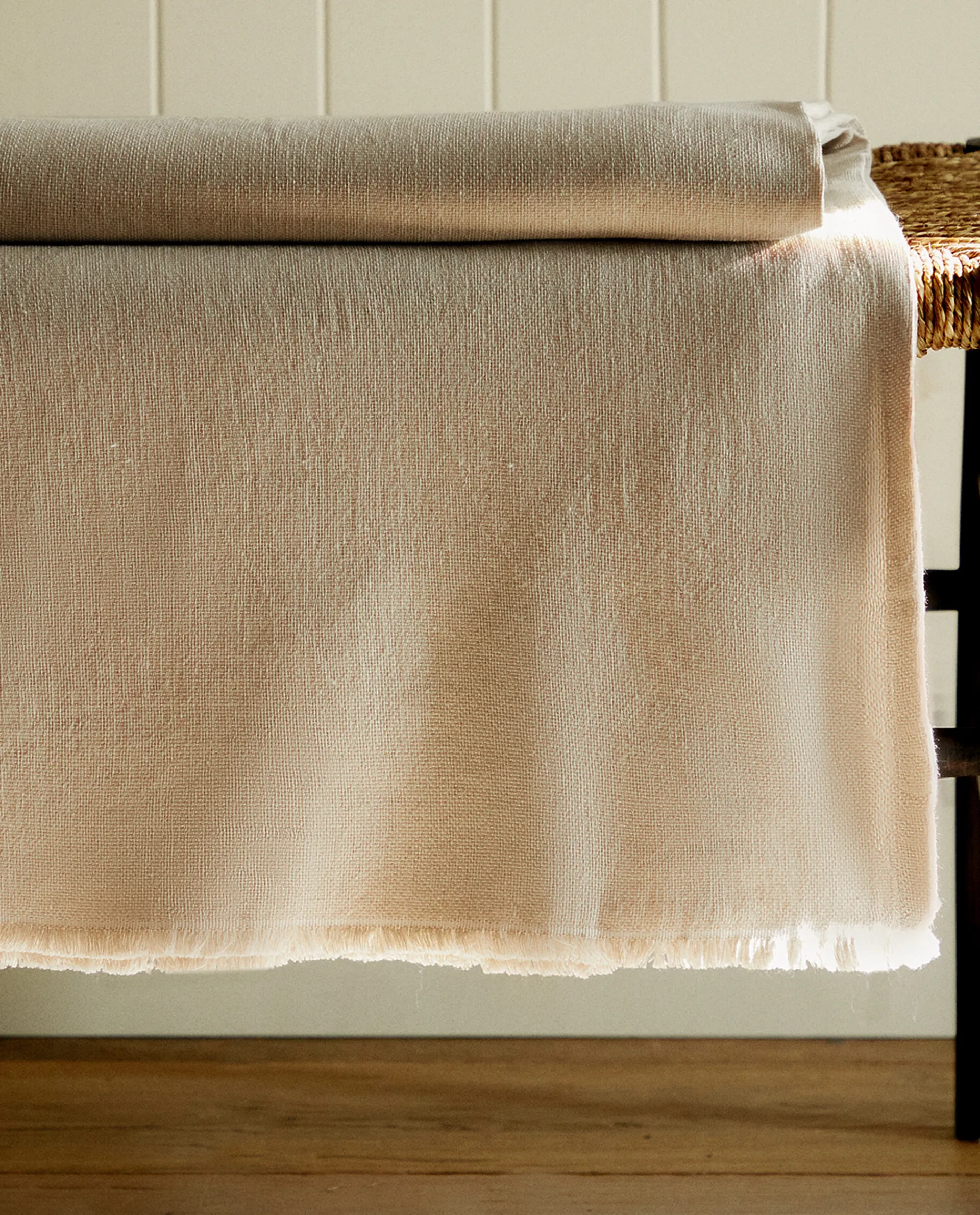 Blankets*ZARA Home Cotton Multi-Purpose Blanket Natural Colour