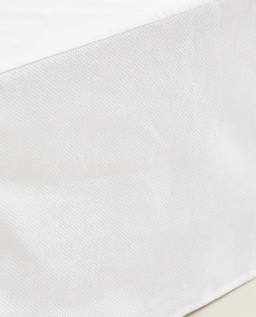 Bedskirts*ZARA Home Cotton Pique Bedskirt White