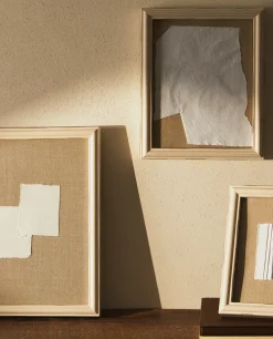 Frames And Canvases*ZARA Home Cream Wooden Frame Beige