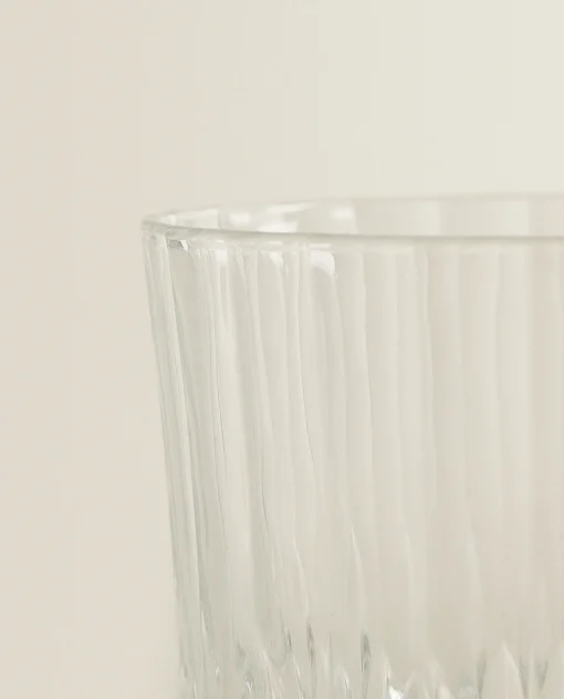 Tumblers*ZARA Home Cut Crystalline Tumbler Transparent