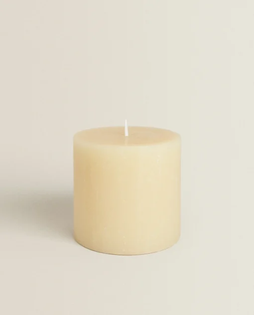 Candles*ZARA Home Cylindrical Candle Butter Yellow