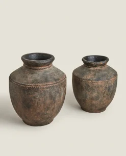 Vases*ZARA Home Decorative Pot Grey