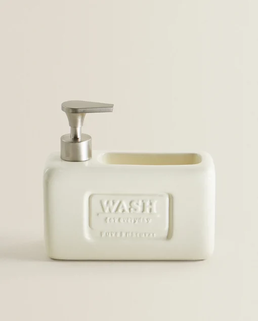Cleaning*ZARA Home Dish Soap Dispenser With Storage Cream