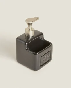 Cleaning*ZARA Home Dish Soap Dispenser With Storage Black
