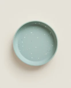 Mealtime*ZARA Home Dots Silicone Plate Green