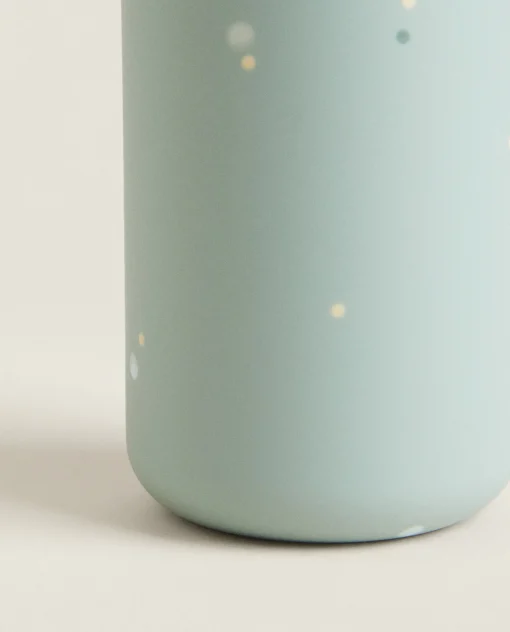 Mealtime*ZARA Home Dots Silicone Tumbler With Straw Green