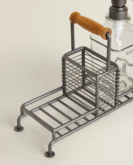 Cleaning*ZARA Home Double Dispenser With Stand Steel