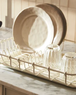 Cleaning*ZARA Home Draining Rack With Tray Cream