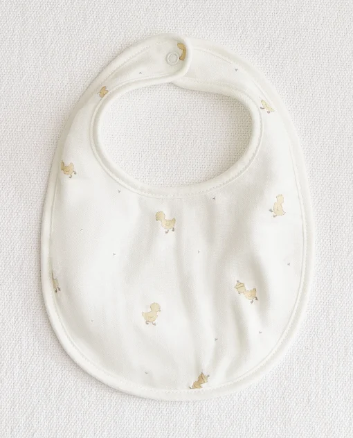 Mealtime*ZARA Home Duck Muslin Bib White