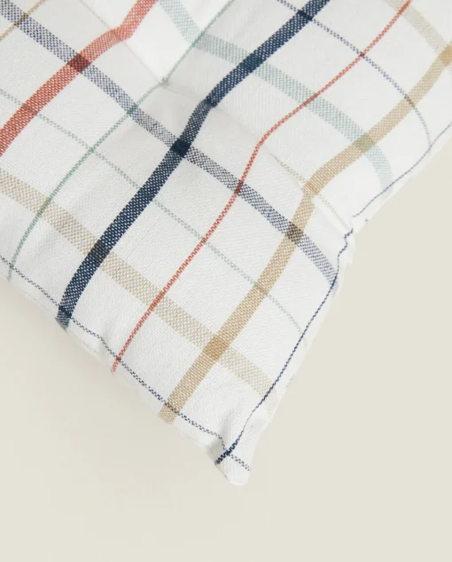 Chairs & Cushions*ZARA Home Dyed Thread Check Cushion Green
