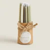 Candles*ZARA Home Elongated Candle (Pack Of 20) Grey/Blue