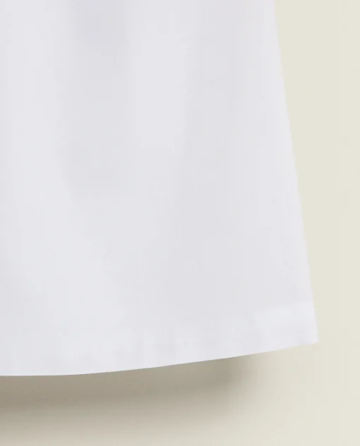 Nightdresses*ZARA Home Embroidered Cotton Nightgown White