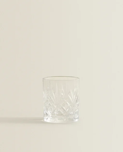 Tumblers*ZARA Home Engraved Crystalline Shot Glass Transparent