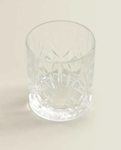 Tumblers*ZARA Home Engraved Crystalline Shot Glass Transparent